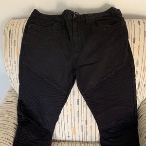 Forever 21 black distressed jeans